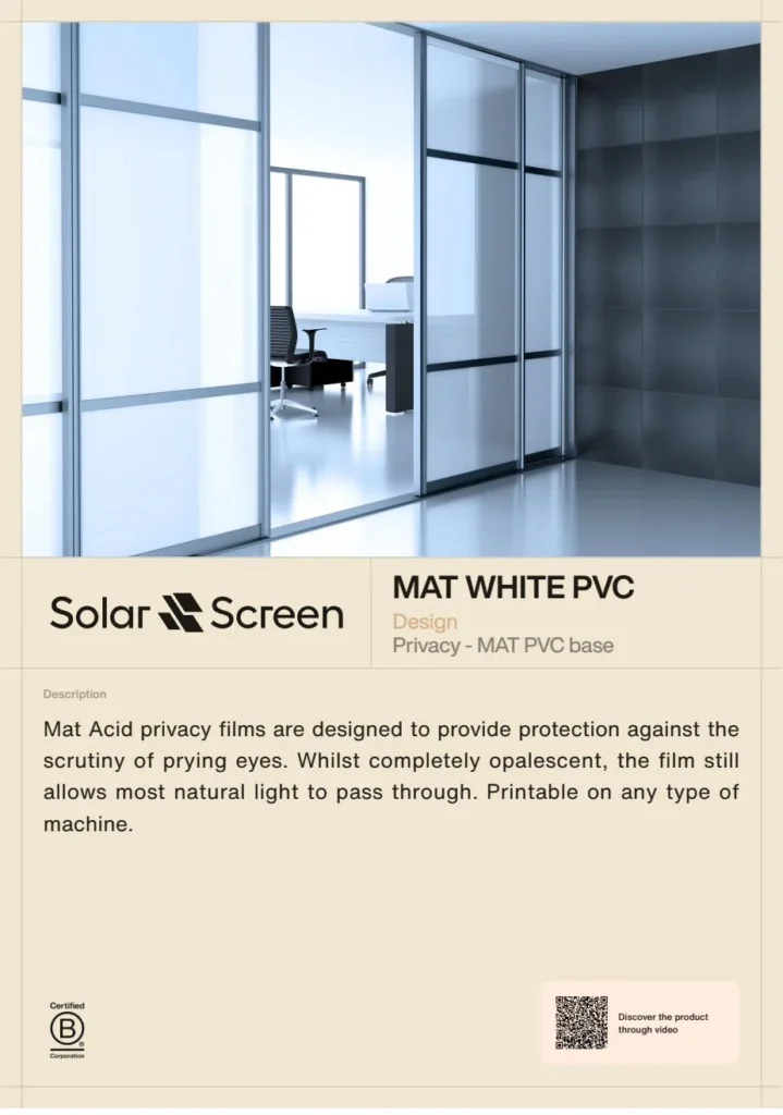 mat white pvc webp